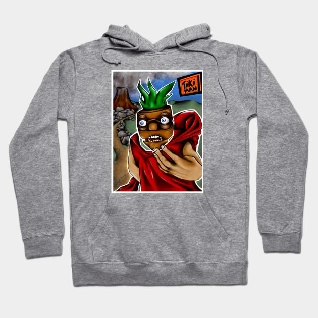 TIKI MAN Hoodie by Anewman00.DESIGNS